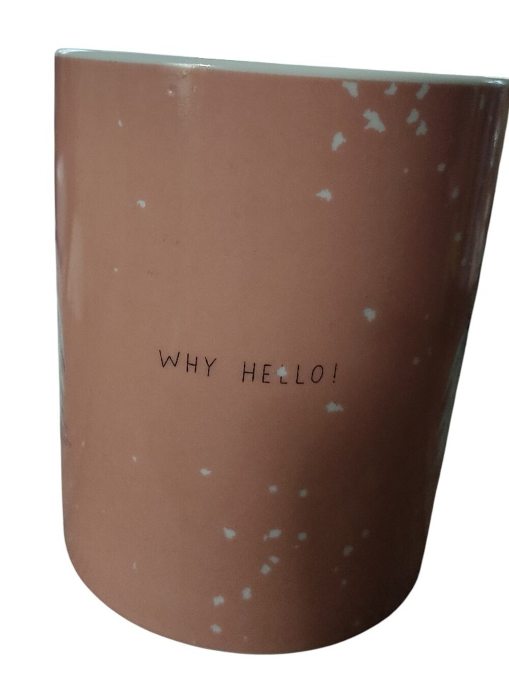 Fringe Studio Peach Dog Mug with White Handle and Pink Bow 12 oz - Picture 4 of 5